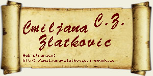 Cmiljana Zlatković vizit kartica